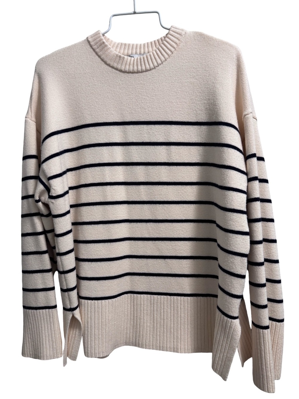 Zara Oversized Nautical Knit Sweater Size Medium